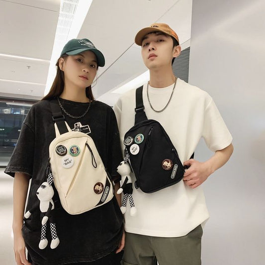 Nylon / Sling Badge Bag Lettering Set Charm Applique