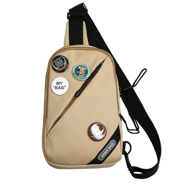 Nylon / Sling Badge Bag Lettering Set Charm Applique