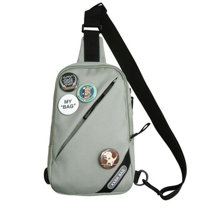 Nylon / Sling Badge Bag Lettering Set Charm Applique