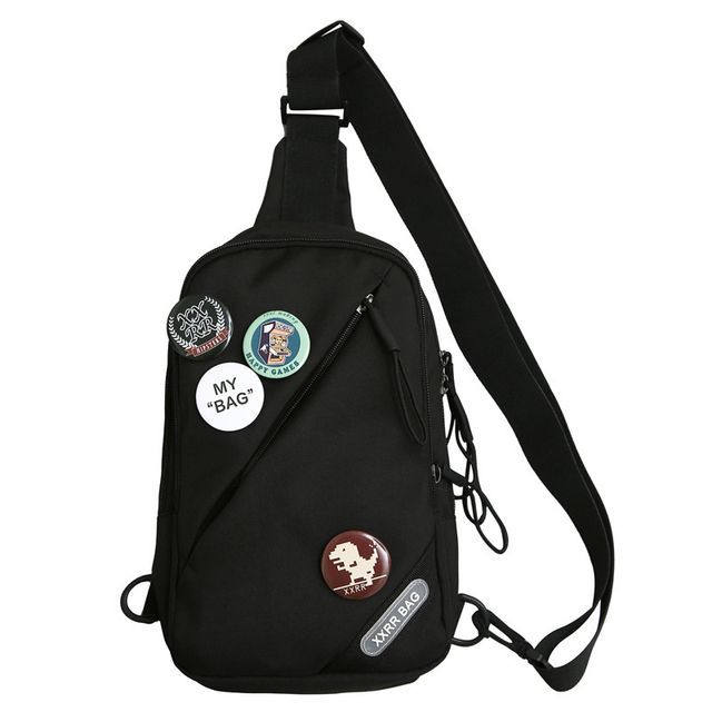 Nylon / Sling Badge Bag Lettering Set Charm Applique