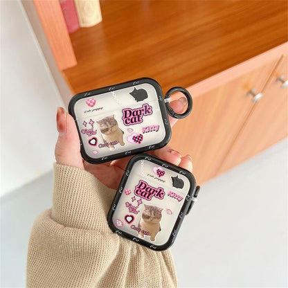 Cat Lettering AirPods / Pro Earphone Case Skin