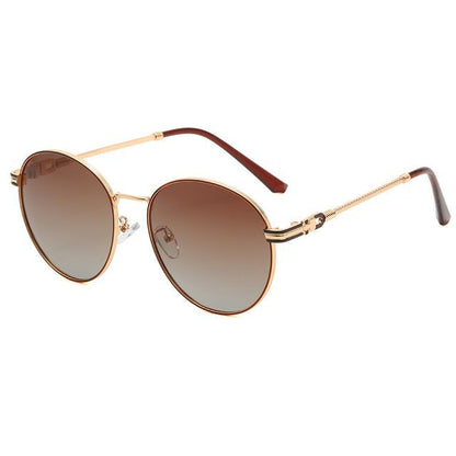 Frame Metal Round Sunglasses Polarized