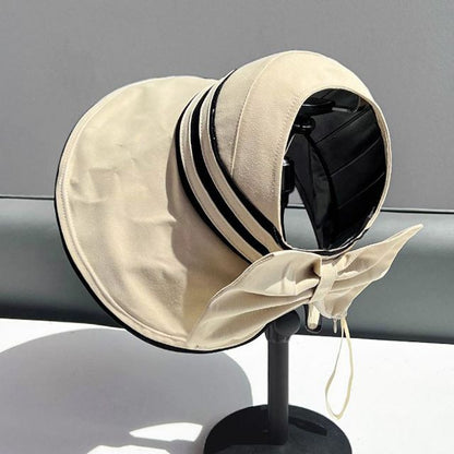 Bow Hat Visor Striped