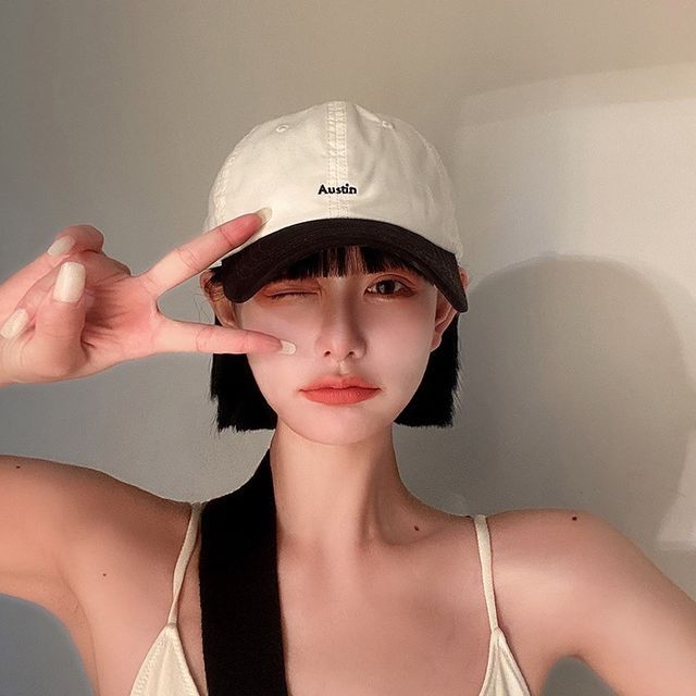 Letter Embroidered Baseball Cap