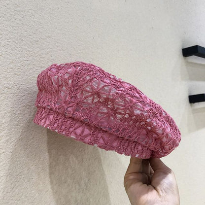 Cutout Embroidered  Beret