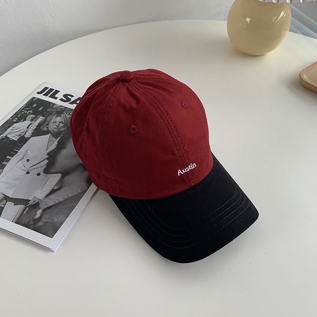 Letter Embroidered Baseball Cap