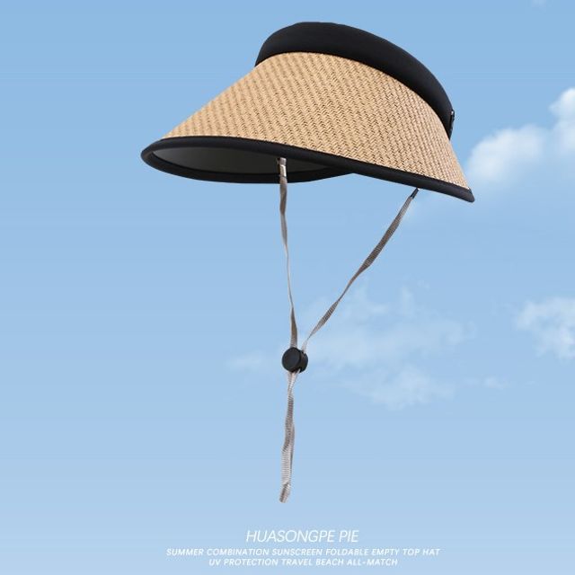 Sun Piped Hat Straw