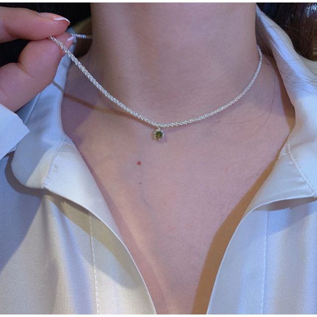 Pendant Rhinestone Choker Alloy