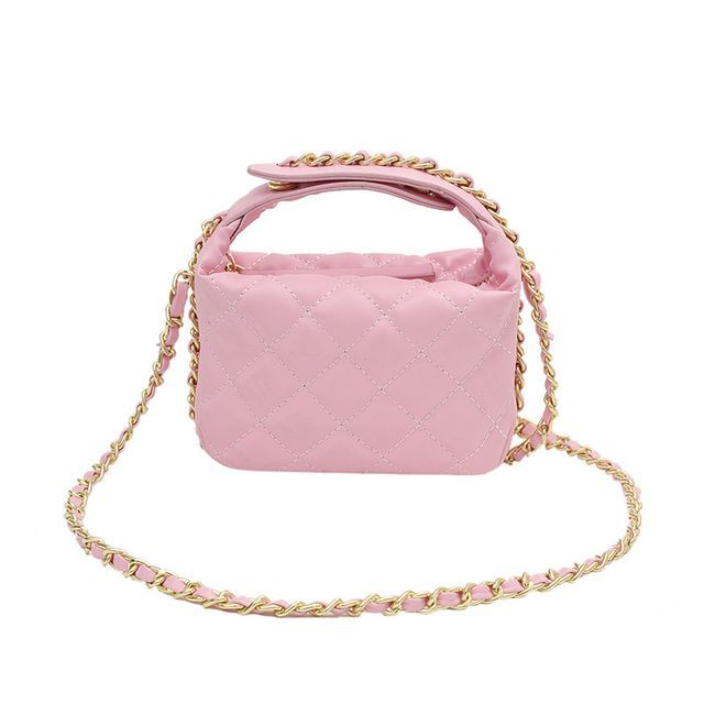 Quilted Crossbody Chain Bag Strap