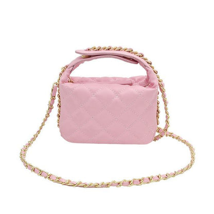 Quilted Crossbody Chain Bag Strap