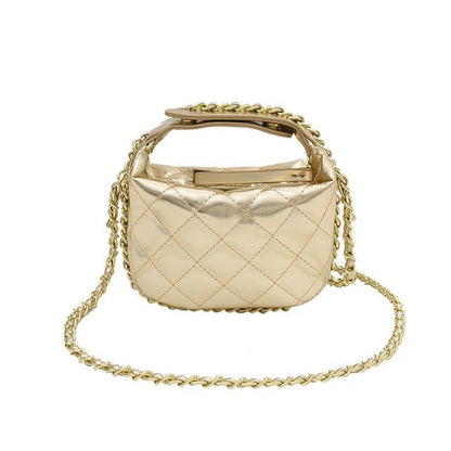 Quilted Crossbody Chain Bag Strap