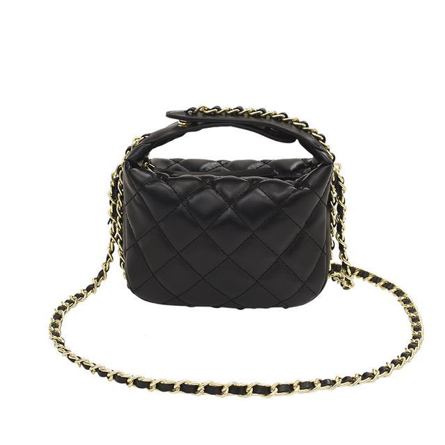 Quilted Crossbody Chain Bag Strap