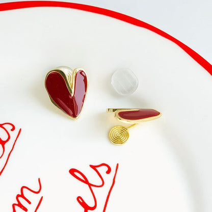 Heart Earring Alloy
