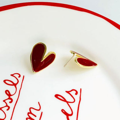 Heart Earring Alloy