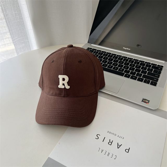 Lettering Cap Baseball Embroidered