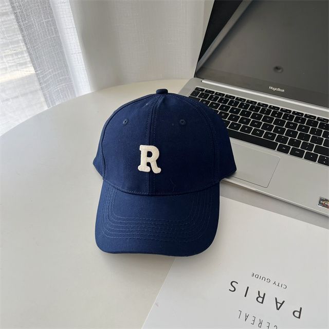 Lettering Cap Baseball Embroidered