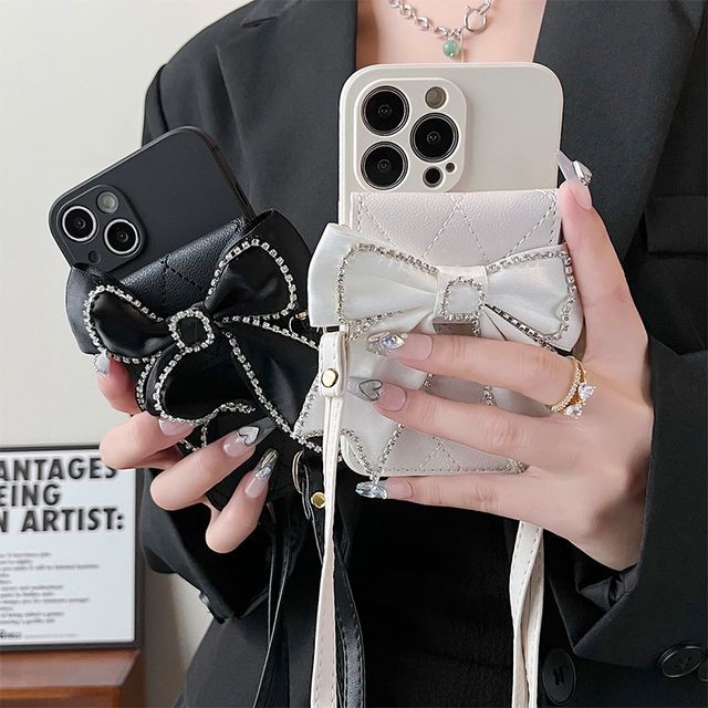 Phone Embellished Card Case Holder