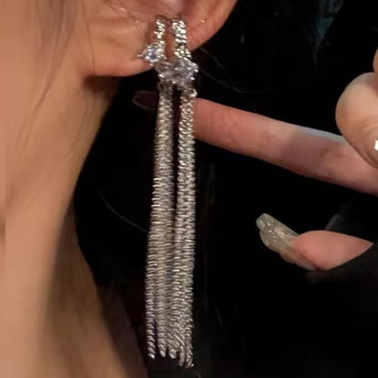 Cuff Fringed Rhinestone Ear