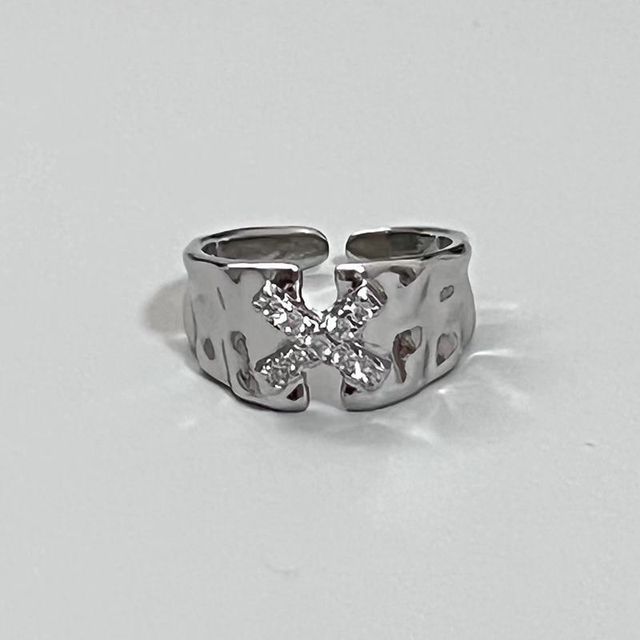 Alloy (various Open designs) Ring Rhinestone