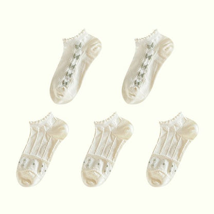 Ensemble de chaussettes basses en jacquard