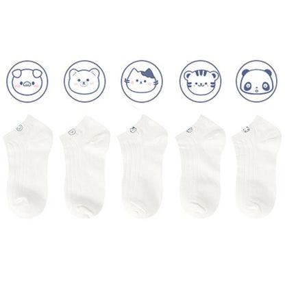 Animal Tag Low Cut Socks Set