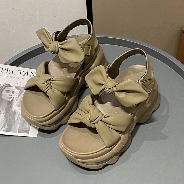 Bow Sandals Platform