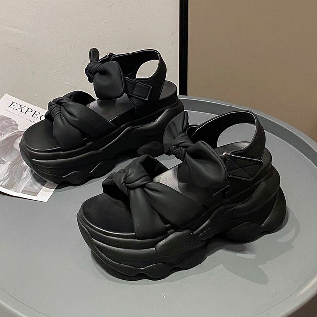 Bow Sandals Platform