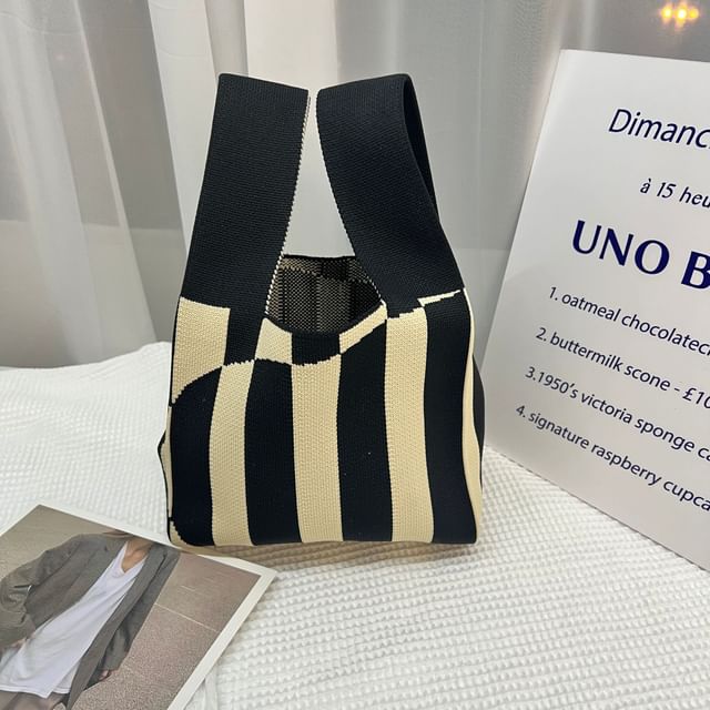 Tote Bag Knit Patterned