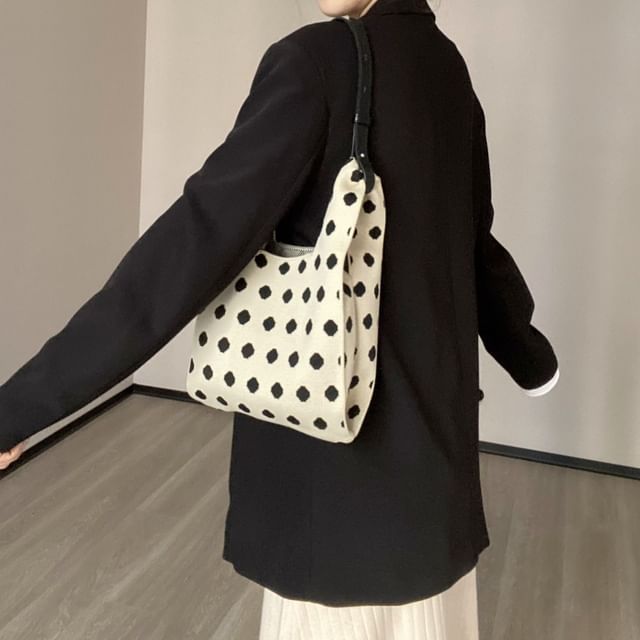 Tote Bag Knit Patterned