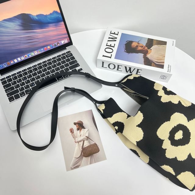 Tote Bag Knit Patterned