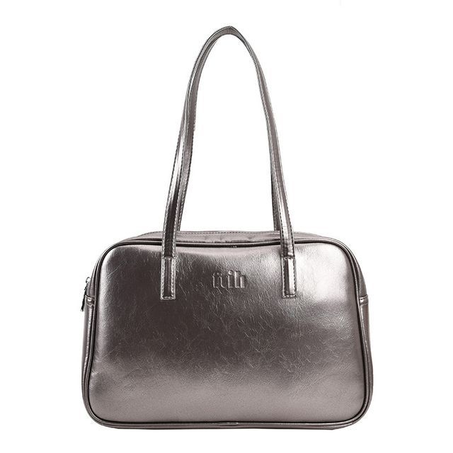 Faux Leather Carryall Plain Bag