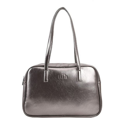 Faux Leather Carryall Plain Bag
