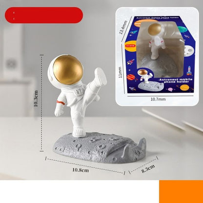 Support de bureau en résine pour téléphone et tablette Astronaut