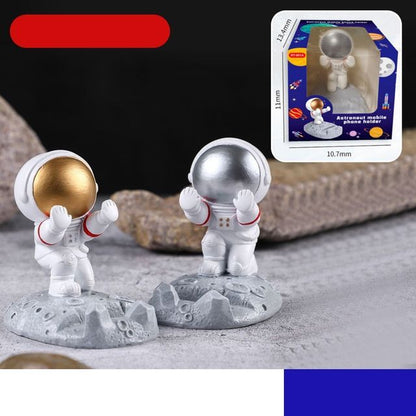 Support de bureau en résine pour téléphone et tablette Astronaut