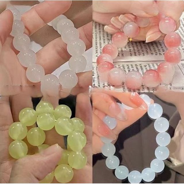 Gemstone Bracelet Faux Bead