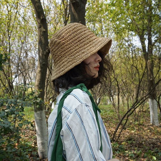 Straw Bucket Hat