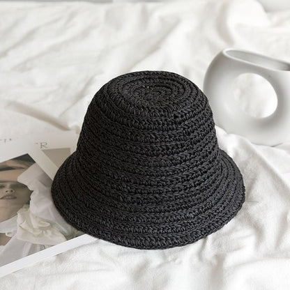 Straw Bucket Hat