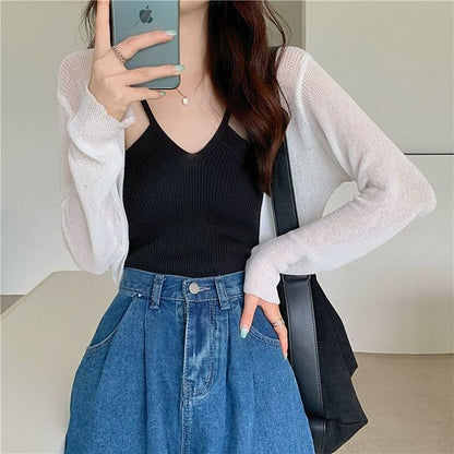 Cardigan Plain Bolero