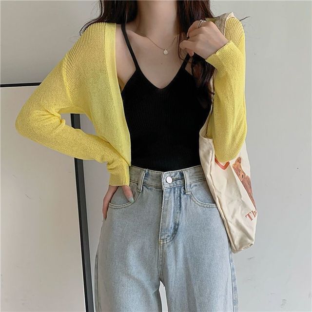 Cardigan Plain Bolero