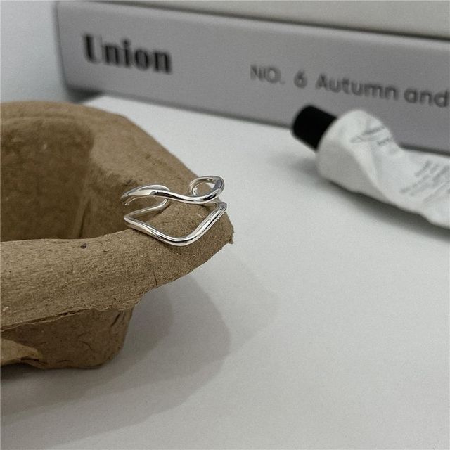 Geometric / Ring Layered Open Alloy Wavy