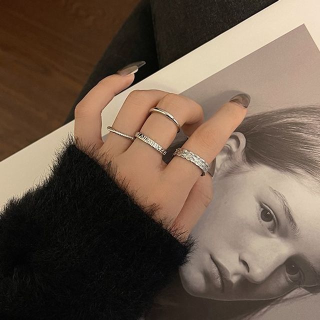 Alloy Set of Ring 4: (various Open designs)