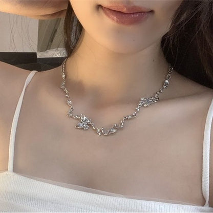 Choker Alloy Butterfly