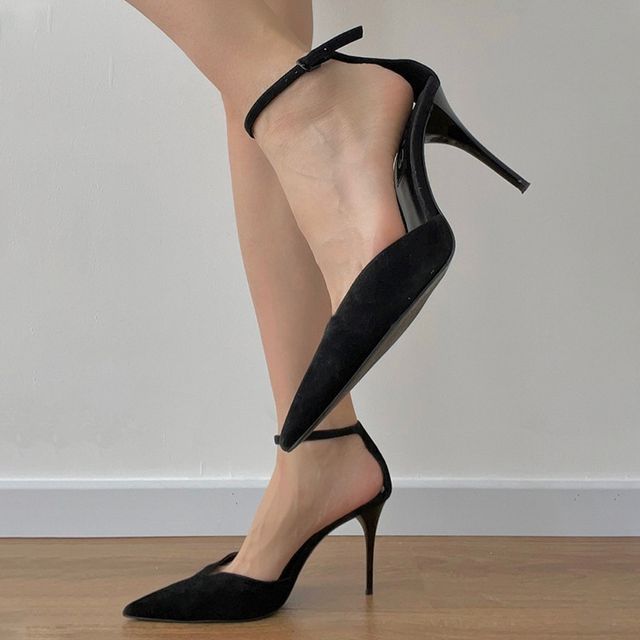 Plain Pumps High-Heel Pointed D'Orsay