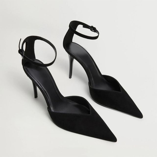 Plain Pumps High-Heel Pointed D'Orsay