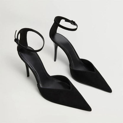 Plain Pumps High-Heel Pointed D'Orsay