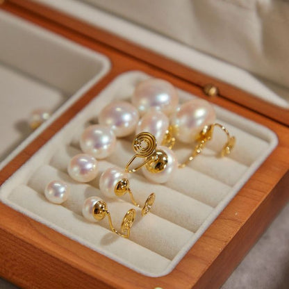 Faux Earring Clip-On Stud Pearl /