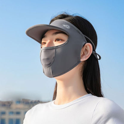 with Cover Plain Sun Brim Protection Face