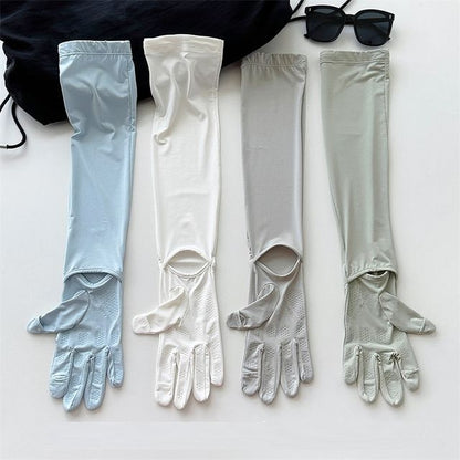 Sun Gloves Protection Plain