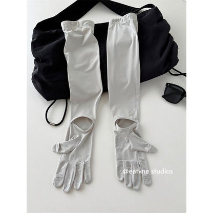 Sun Gloves Protection Plain