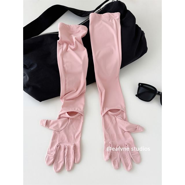 Sun Gloves Protection Plain